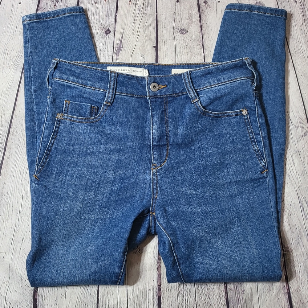 Pilcro Womens Jeans Denim 28 High Rise Denim Leggings Anthropologie